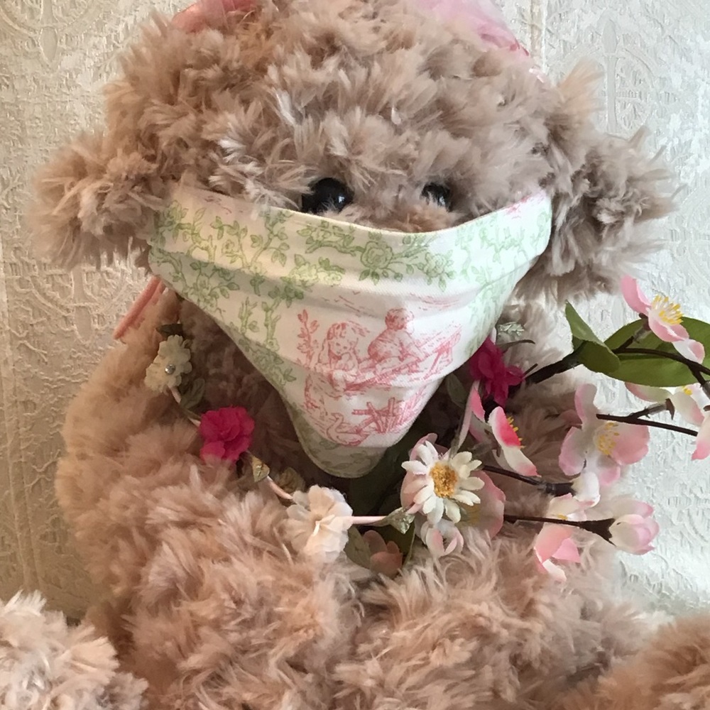 Elegant Toile Adult Face Mask - Castle